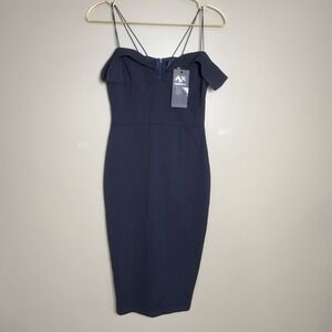 armani exchange Dress Navy Blue New Size 8  New Runs Small